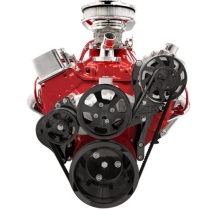 Tru Trac Serpentine System Alternator Only SB Chevy - Black
