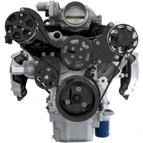 Tru Trac Serp System A/C & Alt LS1/LS6 - Black