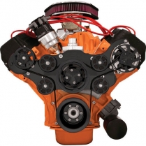 Tru Trac Serp System Alternator Only BB Mopar & Hemi - Black