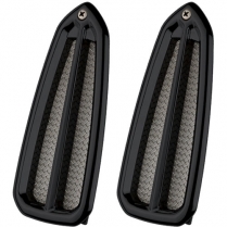 1968-69 Camaro Door Jamb Vents - Black Anodized
