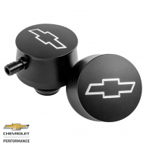 Bowtie Round Valve Cover Breather 1-1/4" Hole - Black