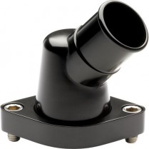 45 Degree Water Neck for SB & BB Chevy - Black