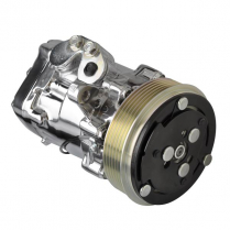 Tru Trac Serpentine SD-7 A/C Compressor - Polished