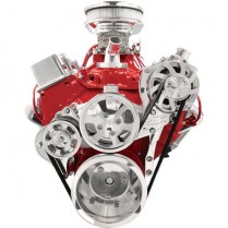 Tru Trac Serpentine System Alternator Only SB Chevy - Polish