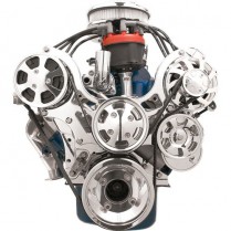 Tru Trac Serp System A/C & Alt Only SB Ford - Polished