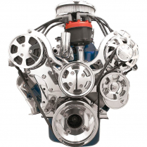 Tru Trac Serp System Ford SB Premium + Alt & A/C - Polished