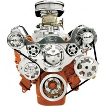 Tru Trac Serp System Alt & PS Only SB Mopar - Polished