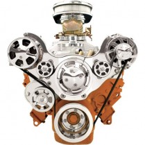 Tru Trac Serp System A/C & Alt Only SB Mopar - Polished
