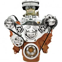 Tru Trac Serp System Alternator Only SB Mopar - Polished