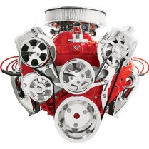 Tru Trac Serp System A/C & Alt Only BB Chevy - Polished