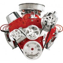 Tru Trac Serp System Alternator Only BB Chevy - Polished