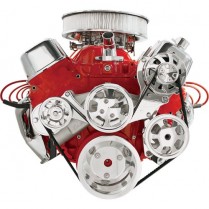 Tru Trac Serp System Alt & PS Only BB Chevy Polished