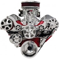 Tru Trac Serp System A/C & Alt Only 348/409 Chevy - Polished