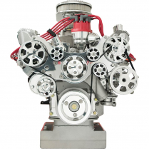 Tru Trac Serp System Ford FE Prem +1 Alt, PS & AC - Polished