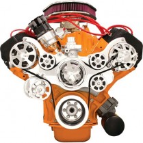 Tru Trac Serp System A/C & Alt only BB Mopar - Polished