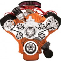 Tru Trac Serp System Alternator only BB Mopar - Polished