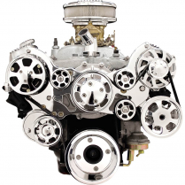 Tru Trac Serp System Pontiac SB & BB Alt & A/C - Polished