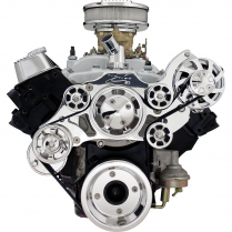 Tru Trac Serp System Pontiac SB & BB Prem Alt Only- Polished