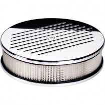 10" Ball Milled Small Round Polished Air Cleaner