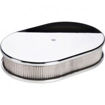 Small Smooth Oval Air Cleaner - Polished