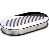 Large Ball Milled Oval Air Cleaner - Polished