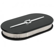 Air Cleaner; Streamline Large Oval; Black Satin
