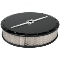 14" Round Streamline Air Cleaner - Black