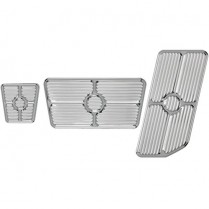 Universal Grooved Pedal Kit - Polished