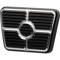 1958-64 Chevy Brake/Clutch Pedal Pad - Black Anodized