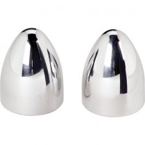 Bullet Style Windshield Wiper Post Covers - Polished