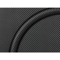 14" D-Shaped Half Wrap Trim Ring - Simulated Carbon Fiber