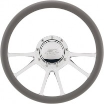 Edge Half Wrap Steering Wheel - Polished 14"