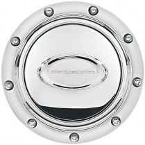 Pro-Style with Billet Logo & Rivets Horn Button - Polished