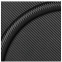 15.5" Half Wrap Trim Ring - Simulated Carbon Fiber
