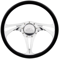 Half-Wrap 15.5" Sweep Style Steering Wheel - Polished
