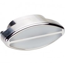 <N/A> Oval Interior Door Light with White Lens - Polished