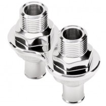 2-Port Heater Bulkhead Push-On Type - Polished