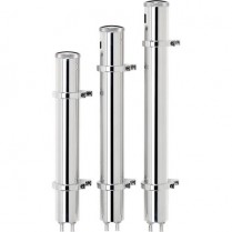 15" Smooth Aluminum Radiator Overflow Tank - Polished