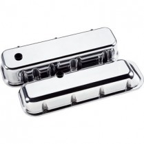 Smooth Short Valve Covers for BB Chevy - Polished