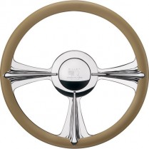 Rail Profile Series Half Wrap Steering Wheel - Polished 14"