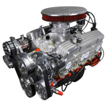GM 383 cid 436 HP Dressed Crate Engine with Polish Drive Kit