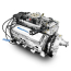 SB Chevy 383 cid 436 HP Deluxe Dressed Multiport FI  Engine