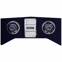 1964-69 Mustang Backseat Bass Speaker Panel w/ 800 Watt Amp