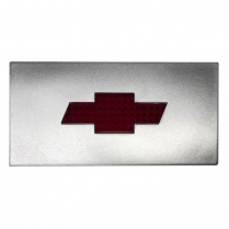 4" Single Bowtie Slot Tail Light Lens - Red