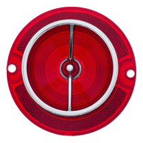 1963 Chevy Pass Car Tail Light Lens with Chrome Rim
