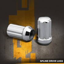 12 mm 6 Spline Drive Lug Nut - Chrome