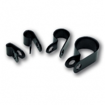 1/2" Diameter Black Nylon Clamps - Set of 10