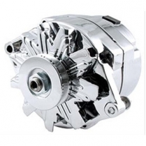 GM 100 Amp Chrome Alternator V-Belt 1 or 3 Wire Hookup