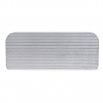 1937-38 Ford Pass Car Glove Box Cover - Satin Aluminum