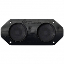 Dual 3-1/2" Dash Speaker Assembly 4" x 10" Size - 80 Watt